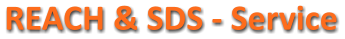 REACH & SDS - Service